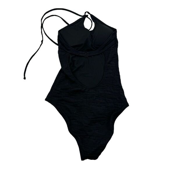 aerie Other - Aerie Real Good One Piece Full Coverage Halter Tie Neck Swimsuit Shelf Bra XXS